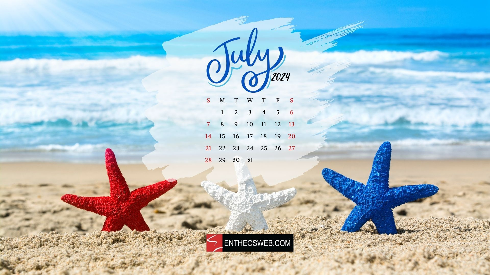 July 2024 Desktop Wallpaper Calendar | Entheosweb with July 2024 Calendar Screensaver
