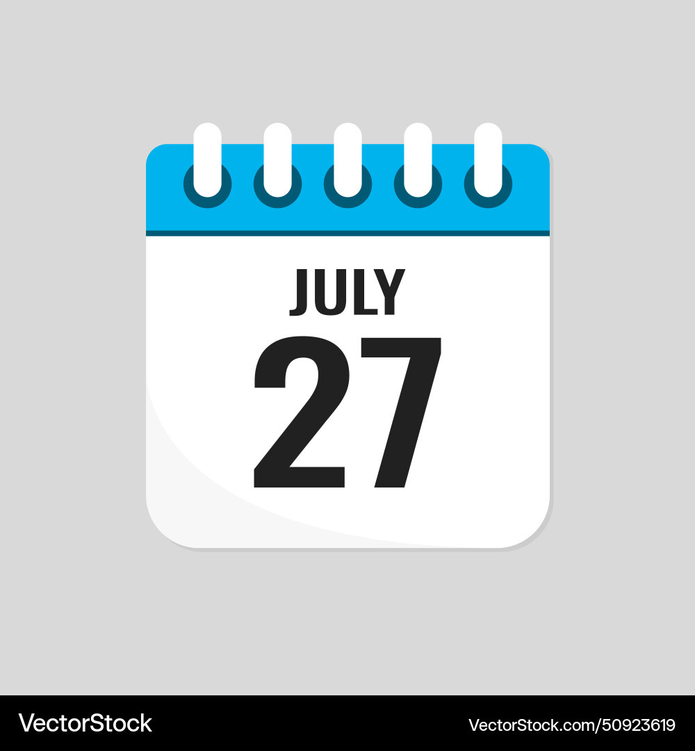 July 27 Calendar Vector Images (89) for Calendar Emoji July 27 2024