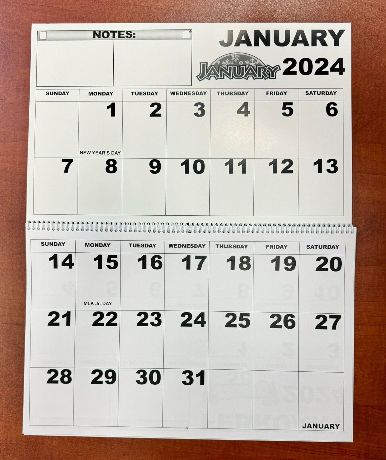 Jumbo Big Print Paper Wall Calendar 2024 22&amp;quot; X 17&amp;quot; Low Vision within Free Printable Calendar 2024/22