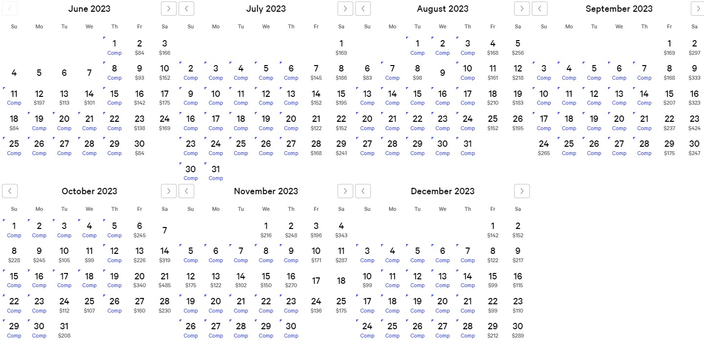 Myvegas Two Complimentary Room Nights Calendar 2023 (Up To Dec regarding Myvegas Comp Calendar July 2024