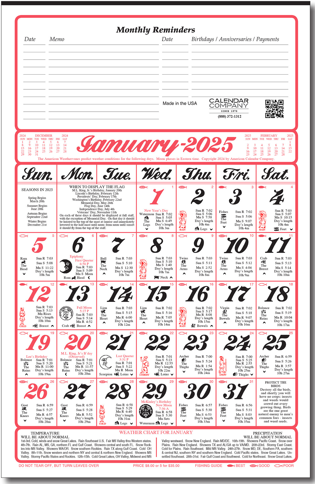 Original Almanac Calendar For Farmers - Gardening &amp;amp; Fishing Tips intended for Farmers Almanac Fishing Calendar For July 2024