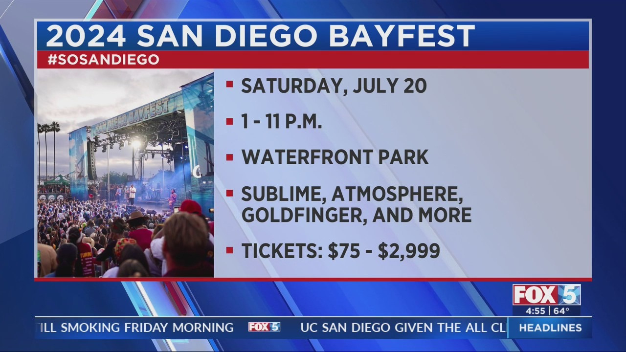 San Diego Bayfest 2024 Taking Over Waterfront Park On July 20 inside San Diego Event Calendar July 2024
