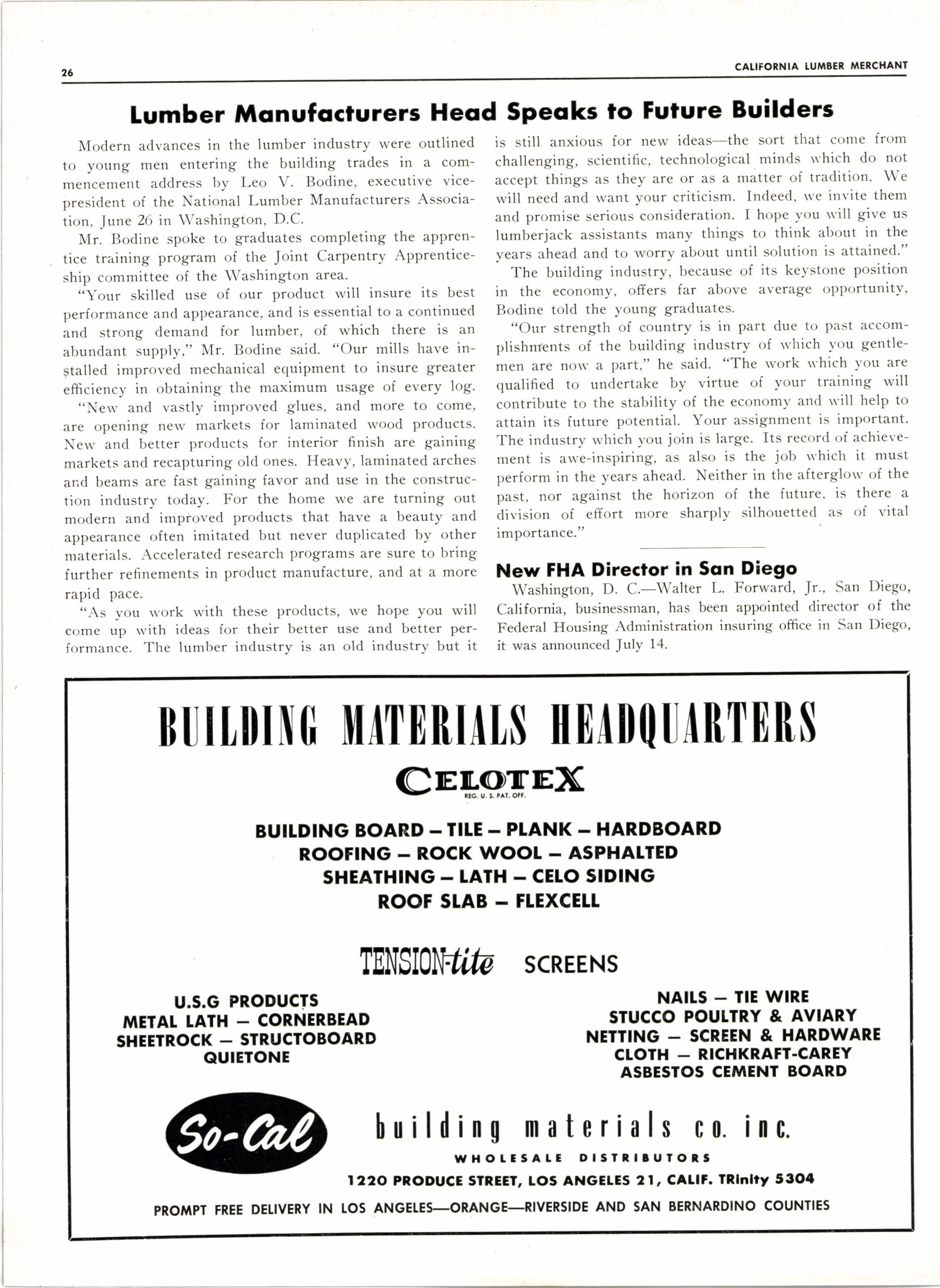 The California Lumber Merchant - August 1954526 Media Group throughout Free Printable Calendar 2024 Winmix
