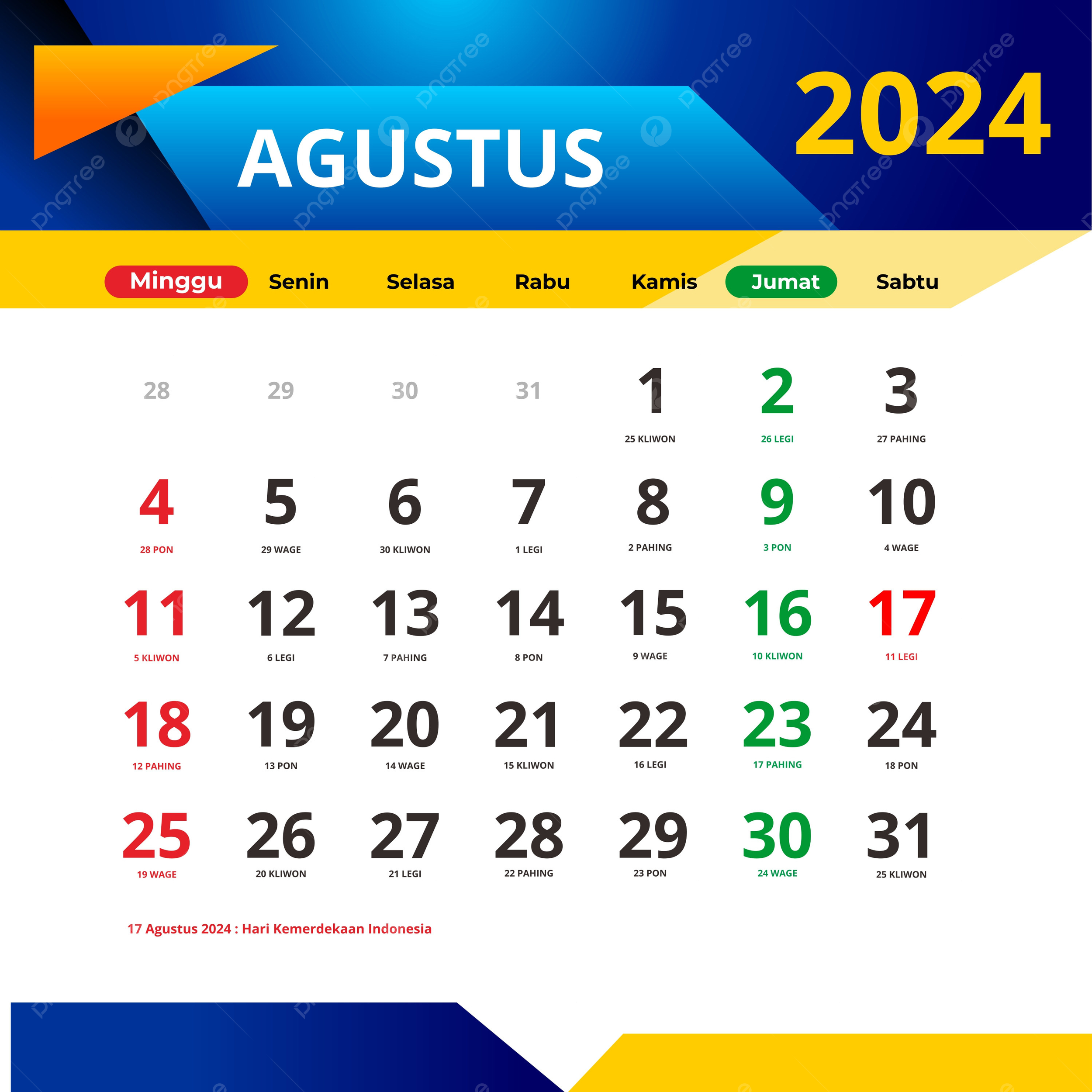 August 2024 Calendar Complete With Red Dates And National Holidays for National Day Calendar August 2024 Printable