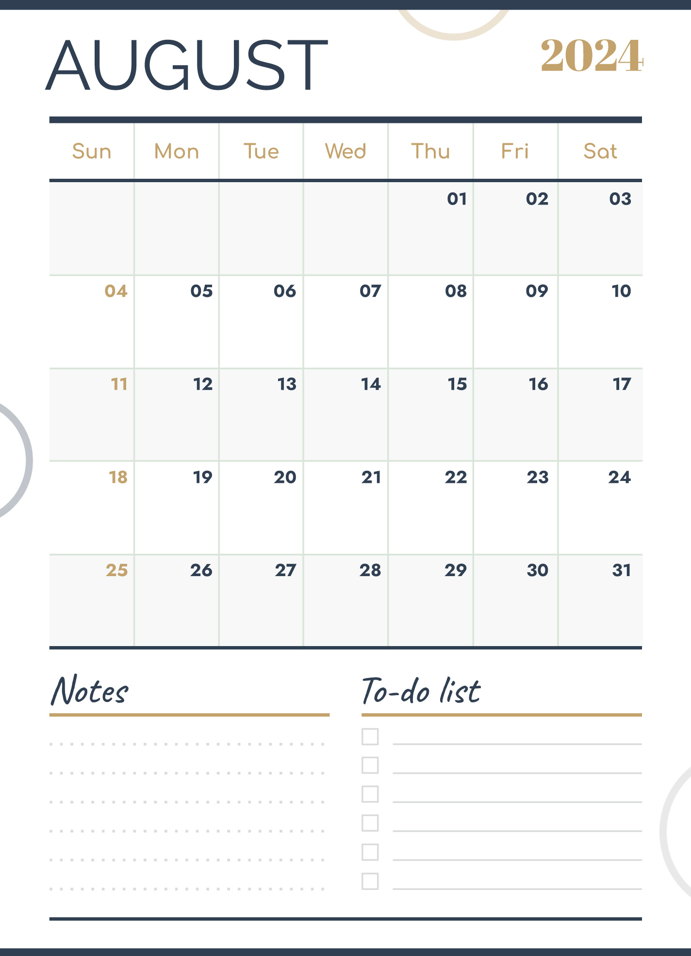 August 2024 Calendar Free Google Docs Template - Gdoc.io inside Google Calendar August 2024