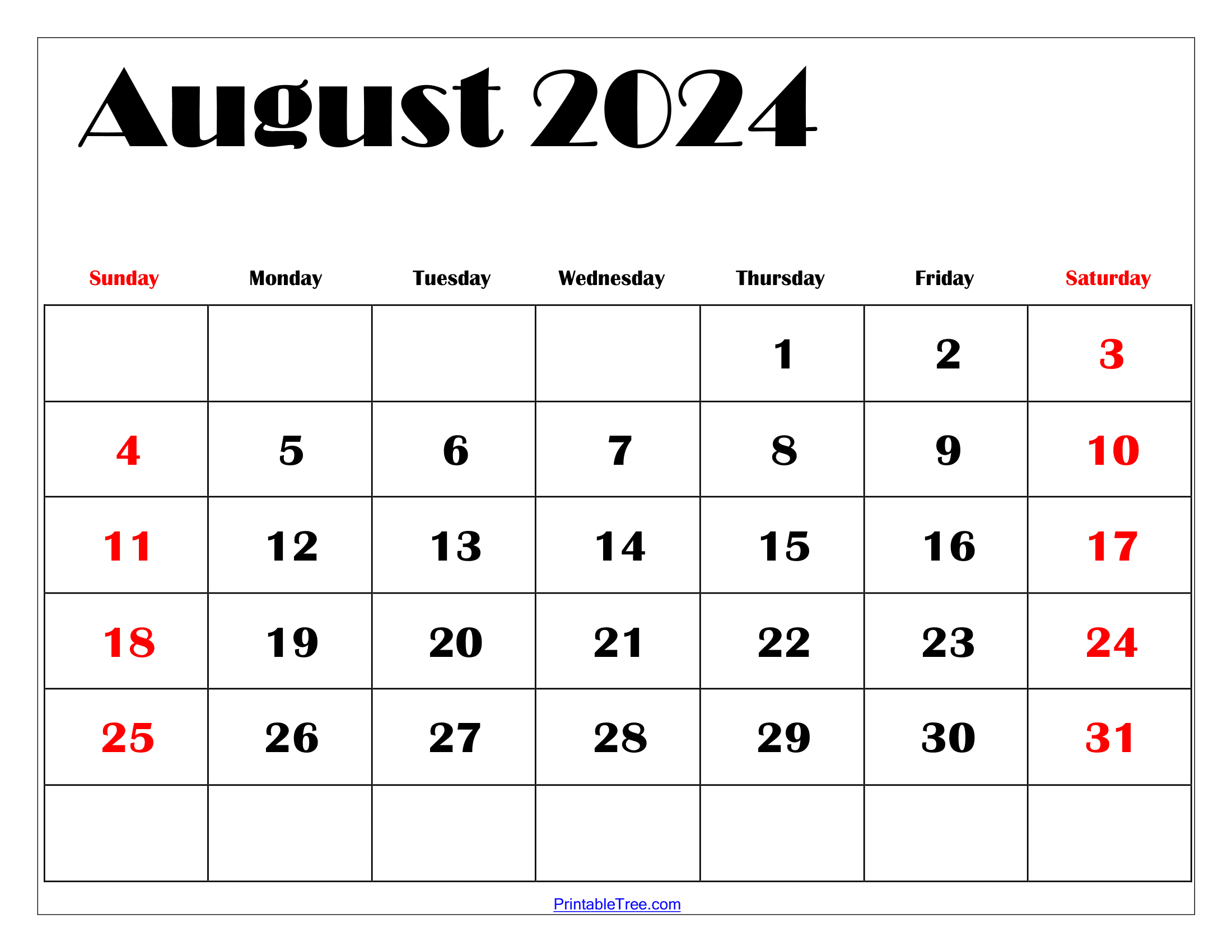 August 2024 Calendar Printable Pdf Templates Free Download in Free Printable Calendar August 2024 June 2024