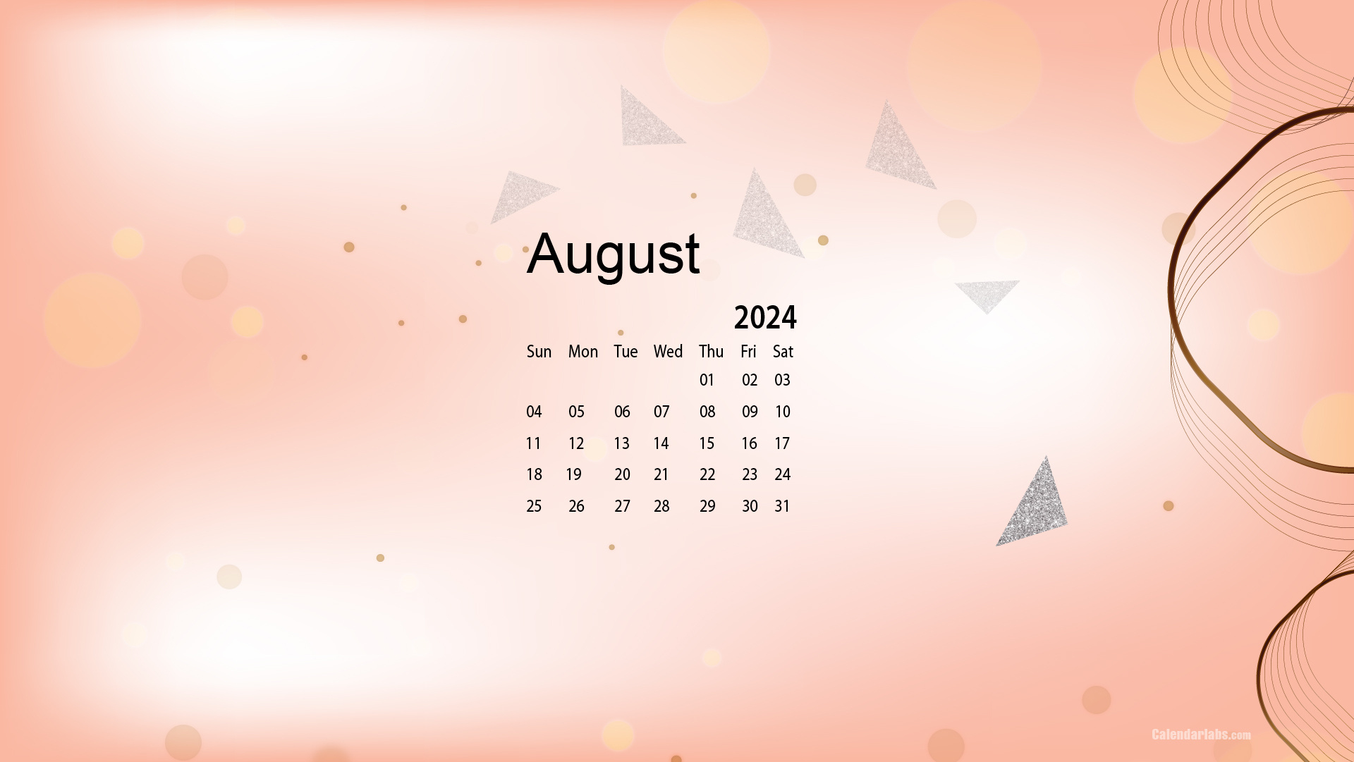 August 2024 Desktop Wallpaper Calendar - Calendarlabs throughout August 2024 Calendar Desktop Wallpaper