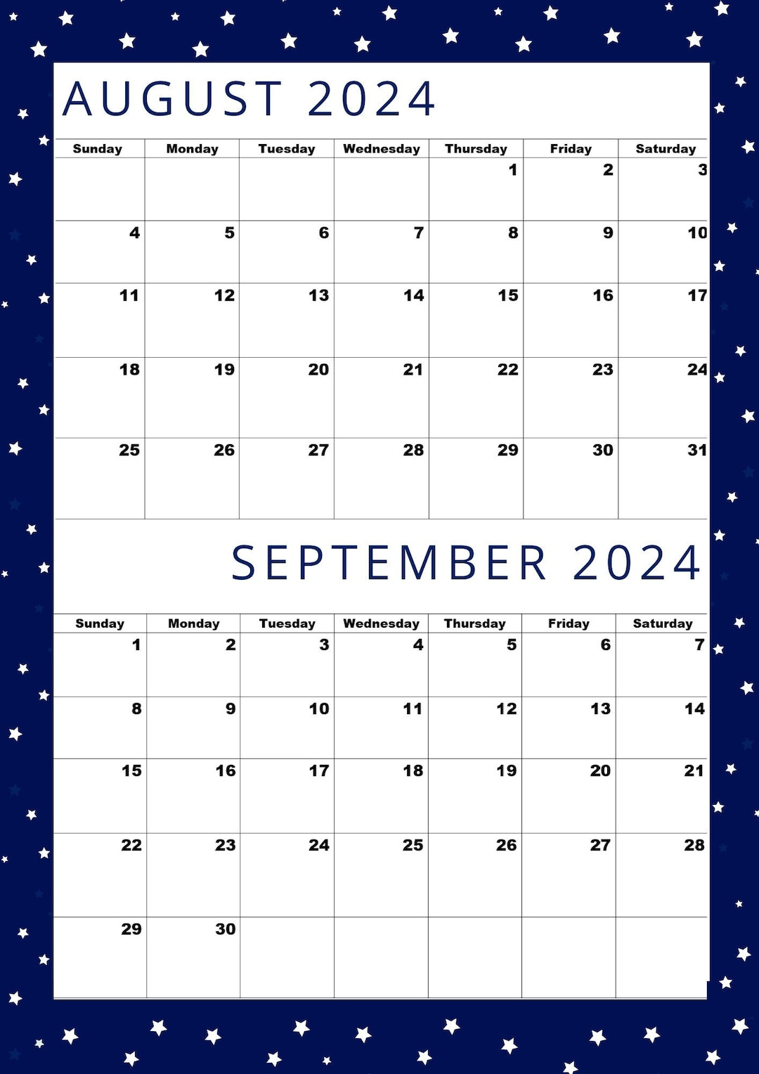 August 2024 Kalender,September 2024 Kalender,August 2024 Sep 2024 throughout August And September 2024 Printable Calendar