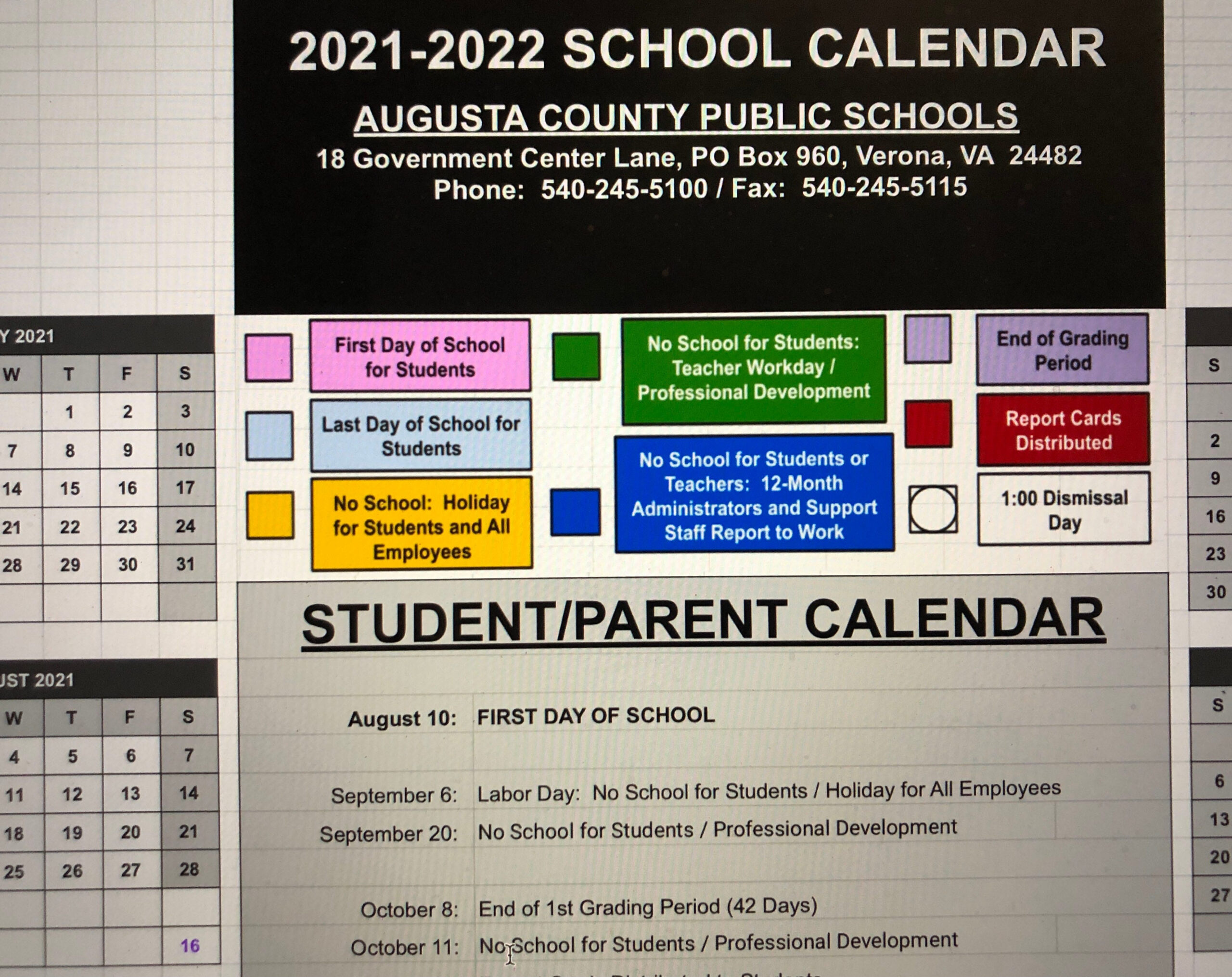 Augusta County School Board Approves Next Year'S School Calendar in Augusta County School Calendar 2024