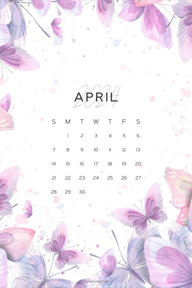 Cute April 2024 Calendar Free Template, Aesthetic Bullet Journal regarding Free Printable April 2024 Calendar Cute