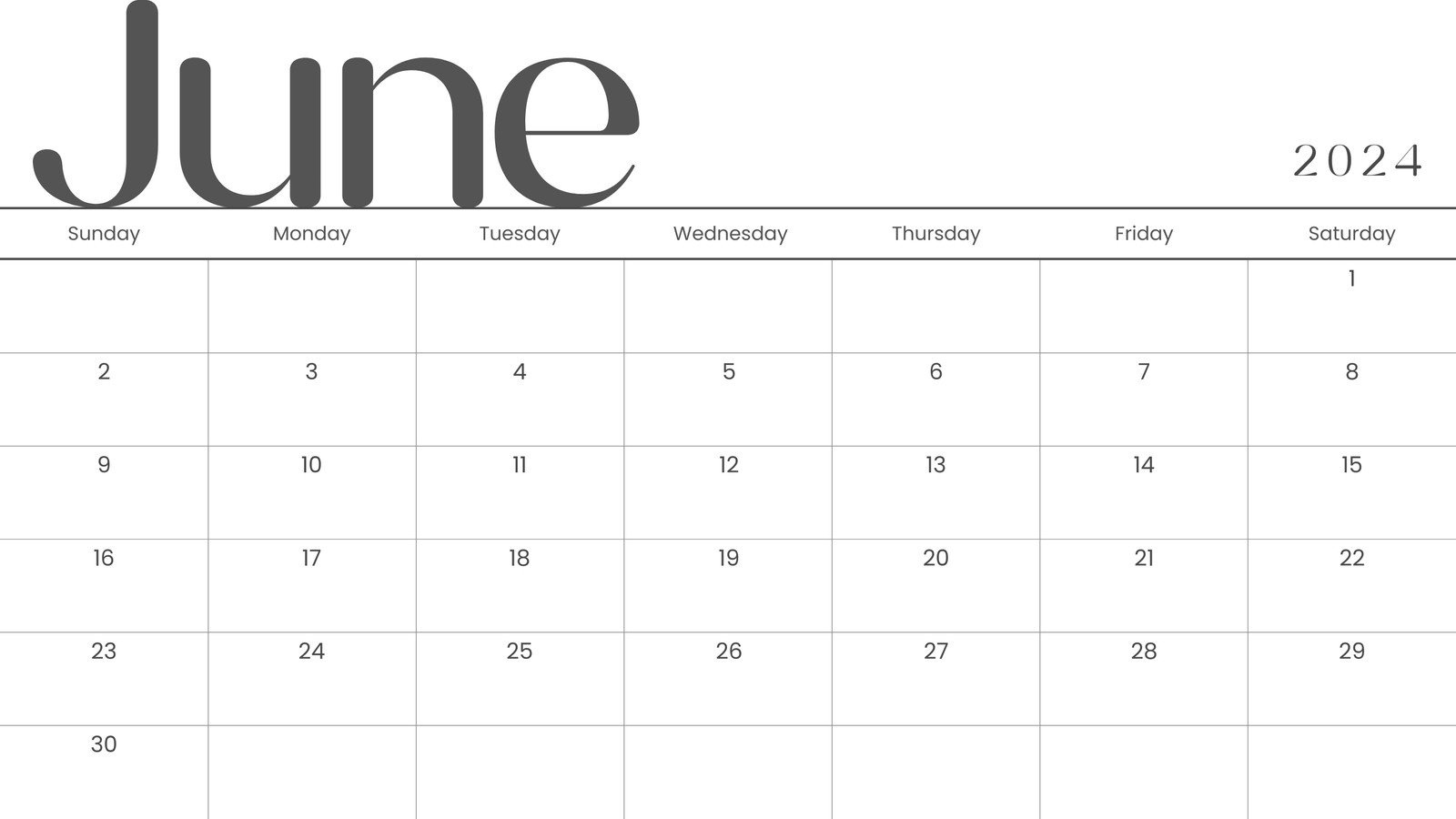 Free Printable, Custom June 2024 Calendar Templates | Canva within Free Printable Blank June 2024 Calendar