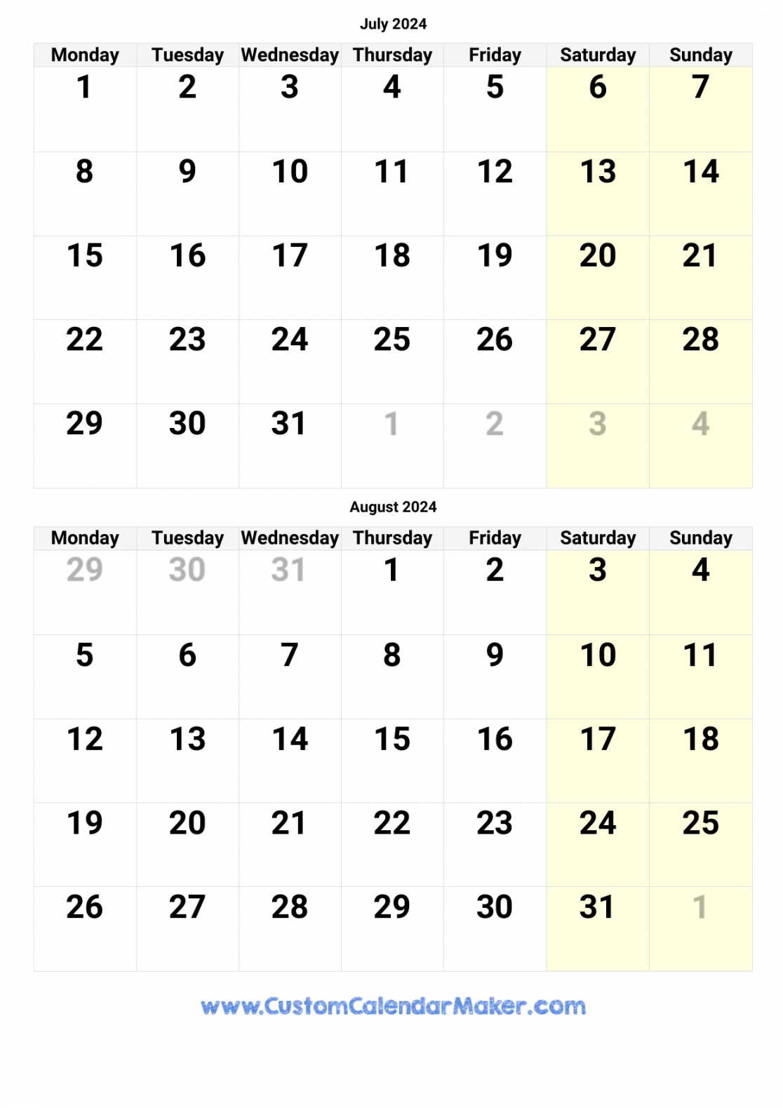 July August September Calendar 2024 inside August And September Calendar 2024