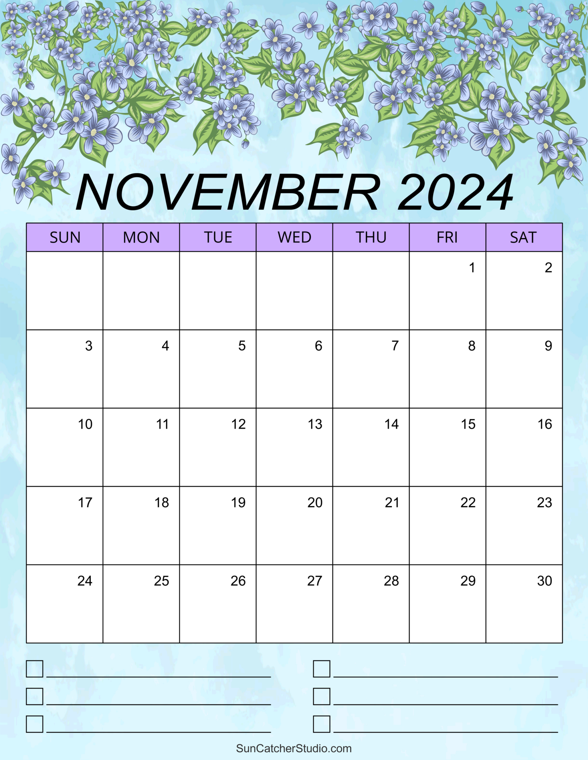 November 2024 Calendar (Free Printable) – Diy Projects, Patterns throughout Free Printable Calendar 2024 November Download