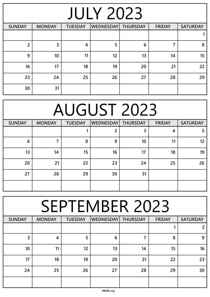 July August September 2024 Calendar Printable | Printable Calendar