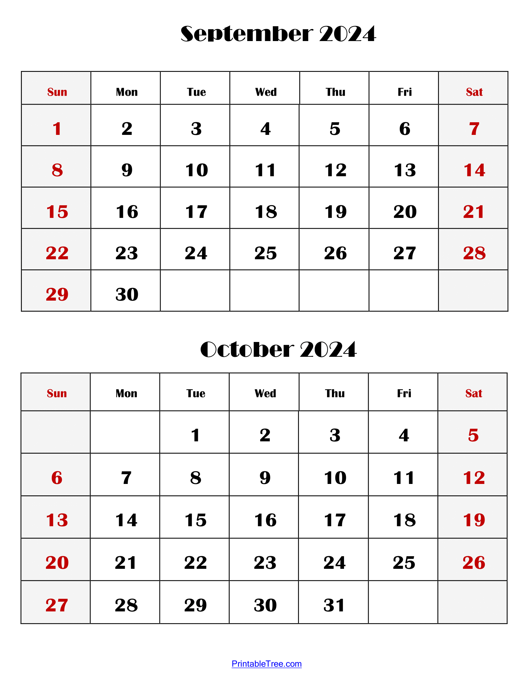 Two Months Calendar 2024 Printable Pdf | Double Month Calendar inside August Sept October 2024 Calendar