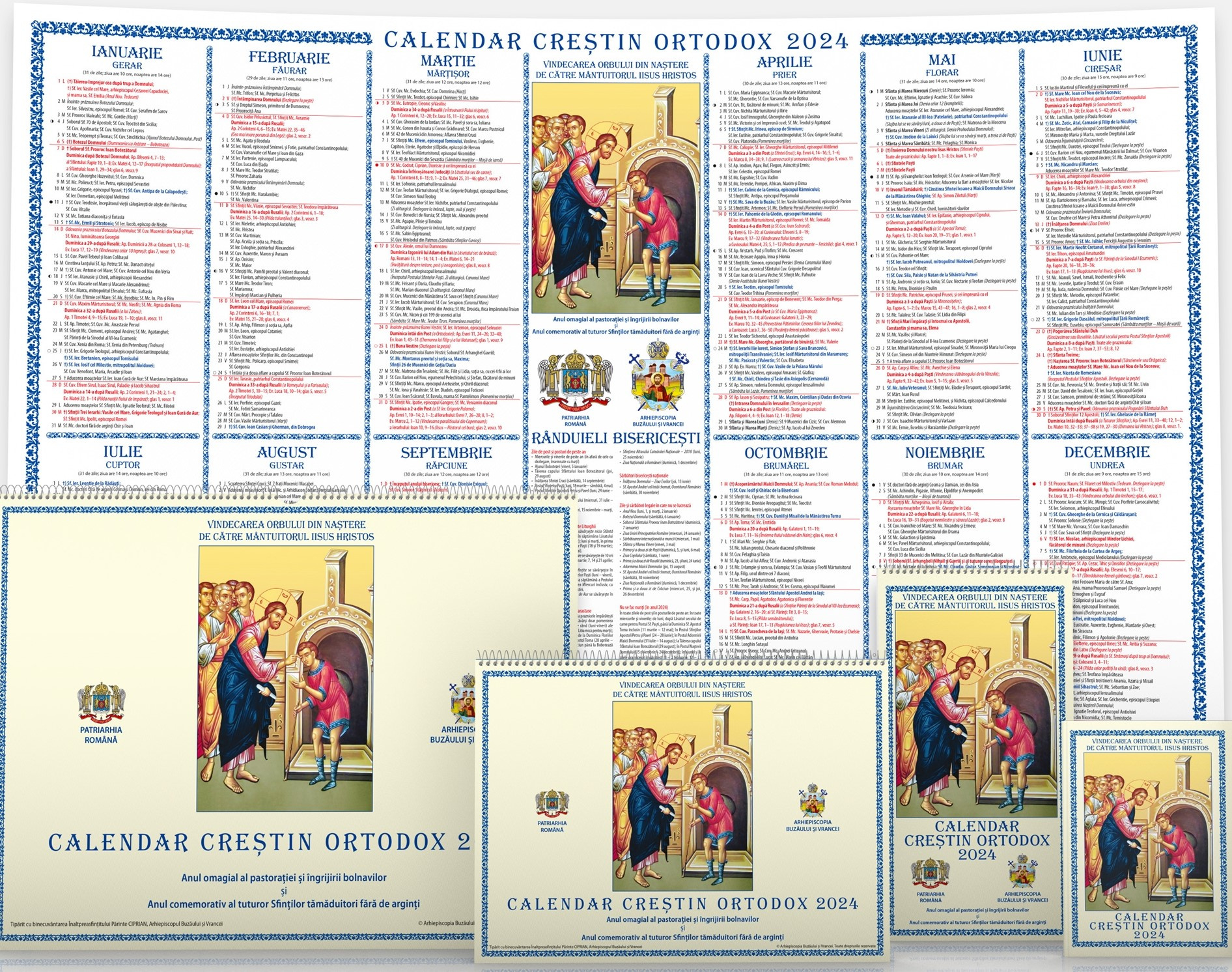 Vrâncenii Își Pot Achiziționa Calendarul Ortodox Pe 2024, În within Calendar Ortodox August 2024