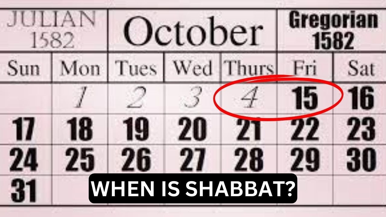 Did The Gregorian Calendar Change The Sabbath? intended for September 1752 October 1582 Calendar