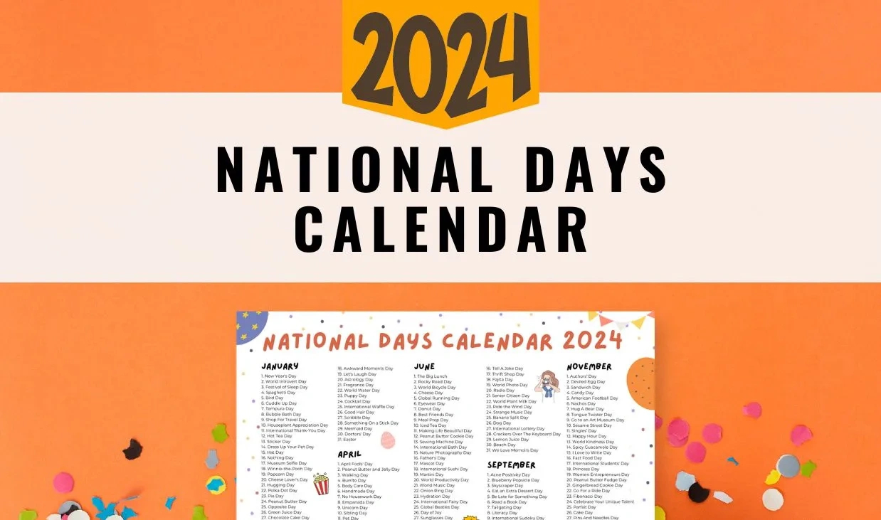 National Days Calendar 2024-2025 | Digital Hygge inside National Day Calendar For September 2024