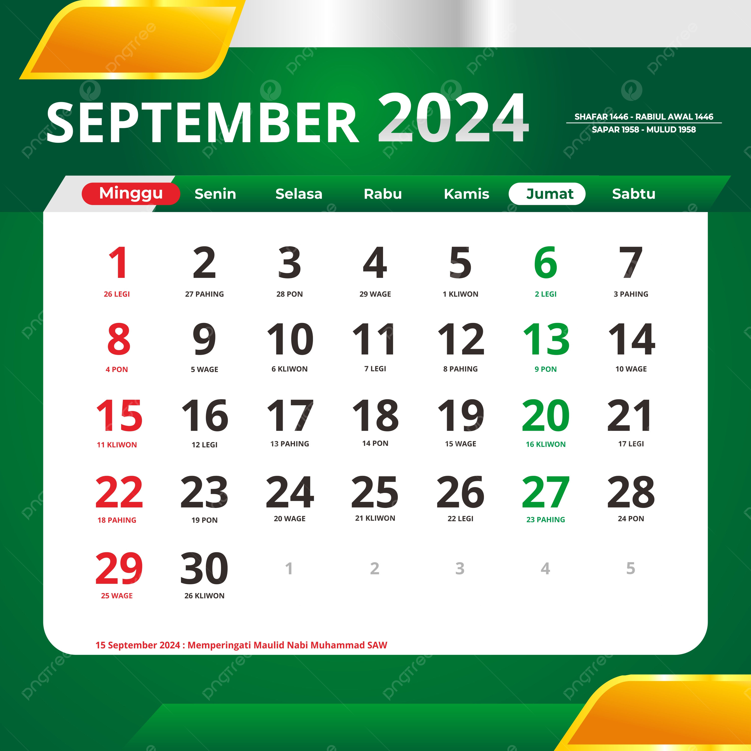 September 2024 Calendar Complete With Red Dates And National for Calendar September 2024 With Holidays