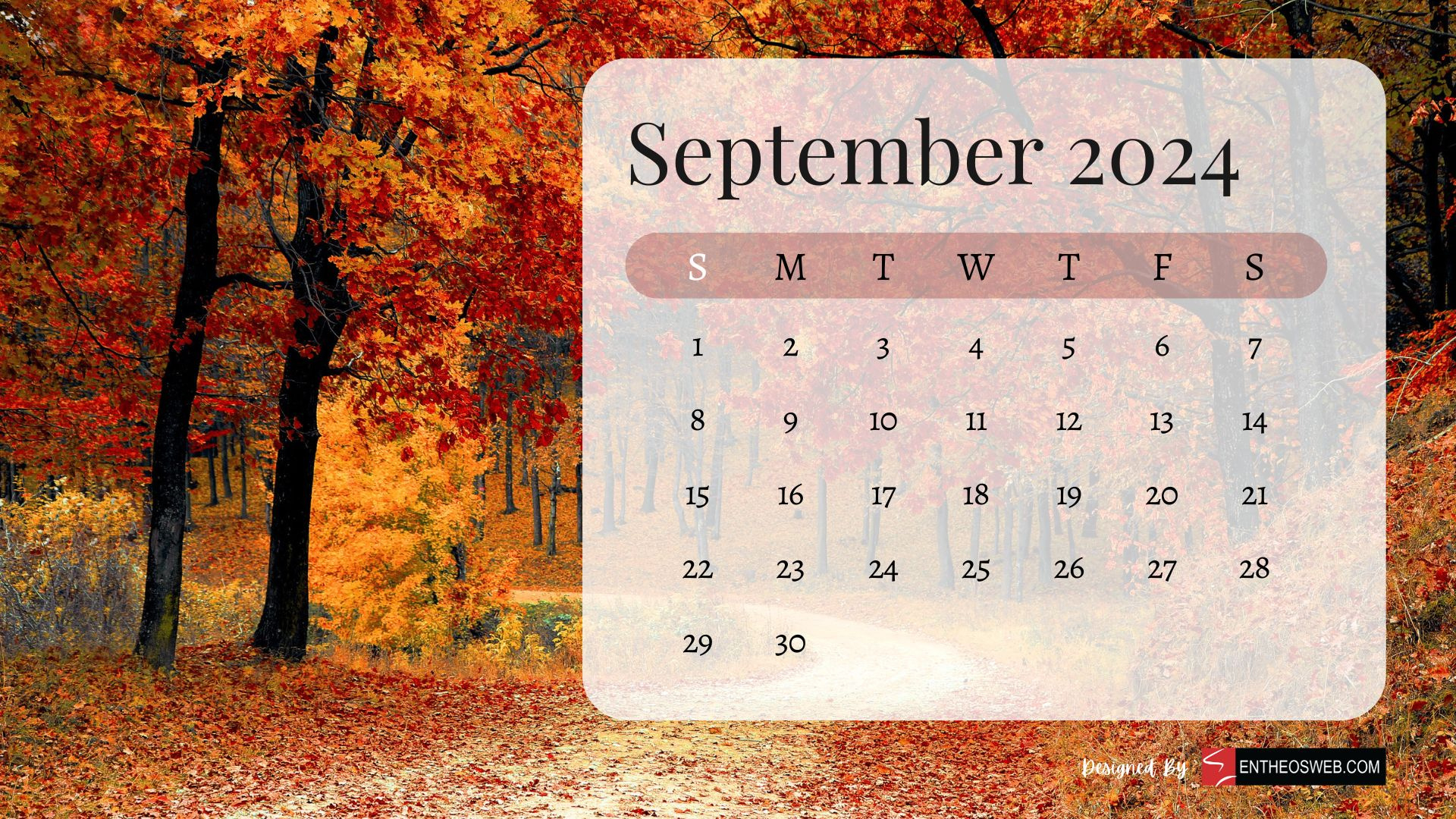 September 2024 Calendar Desktop Wallpaper Backgrounds | Entheosweb for September 2024 Desktop Calendar