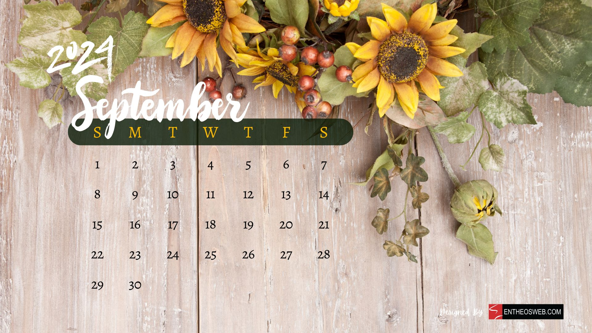 September 2024 Calendar Desktop Wallpaper Backgrounds | Entheosweb for September 2024 Wallpaper Calendar