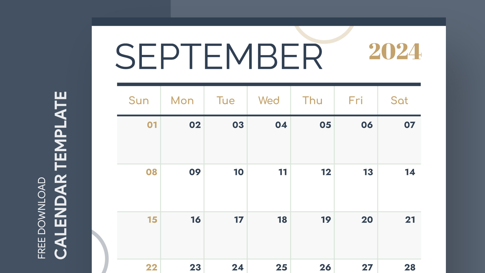 September 2024 Calendar Free Google Docs Template - Gdoc.io inside Google Calendar-September 2024