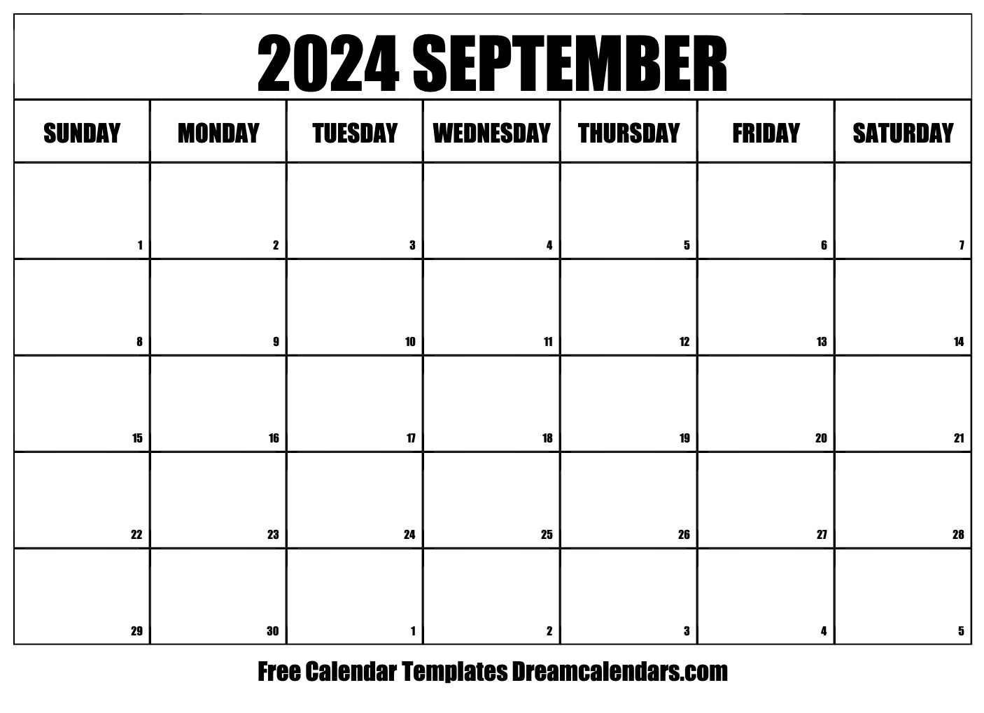 September 2024 Calendar - Free Printable With Holidays And Observances inside September Free Printable Calendar 2024 Mlk Day