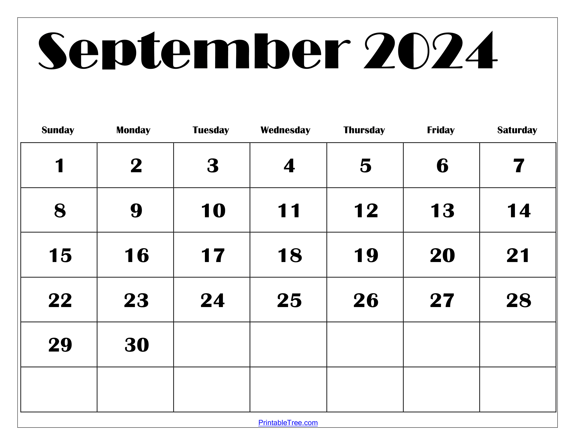 September 2024 Calendar Printable Pdf With Holidays with regard to Month Of September 2024 Calendar Printable