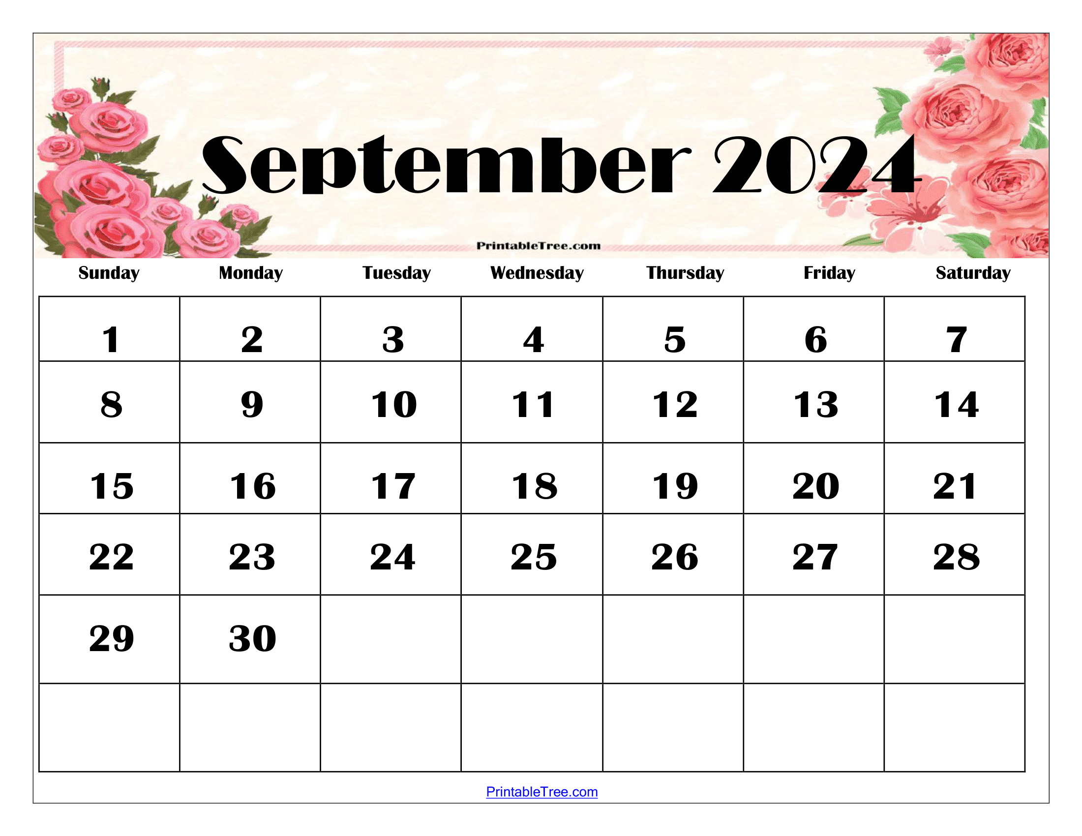 September 2024 Calendar Printable Pdf With Holidays with September 2024 Calendar Theme Ideas