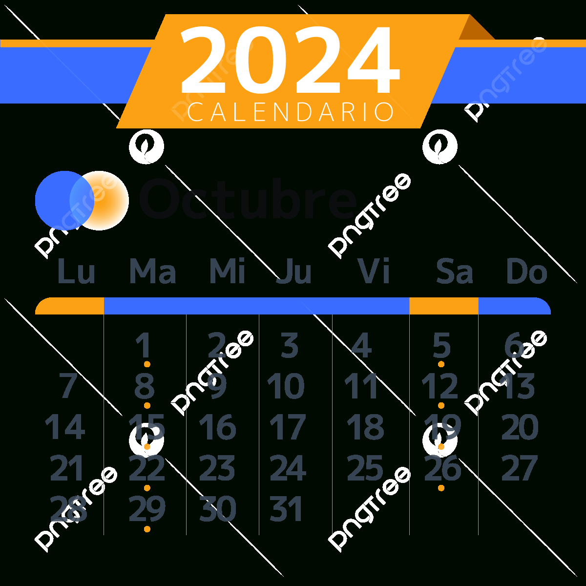 2024 Spanish Calendar Geometric October, Two Thousand And Twenty in Spanish Calendar October 2024