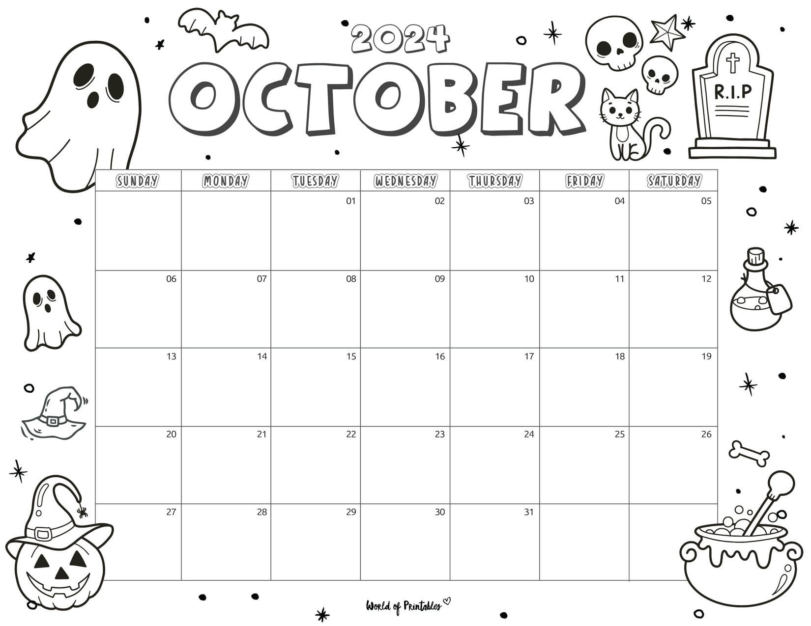 35 Calendar Ideas In 2024 | Calendar, Coloring Calendar, Kids Calendar in October Coloring Calendar 2024