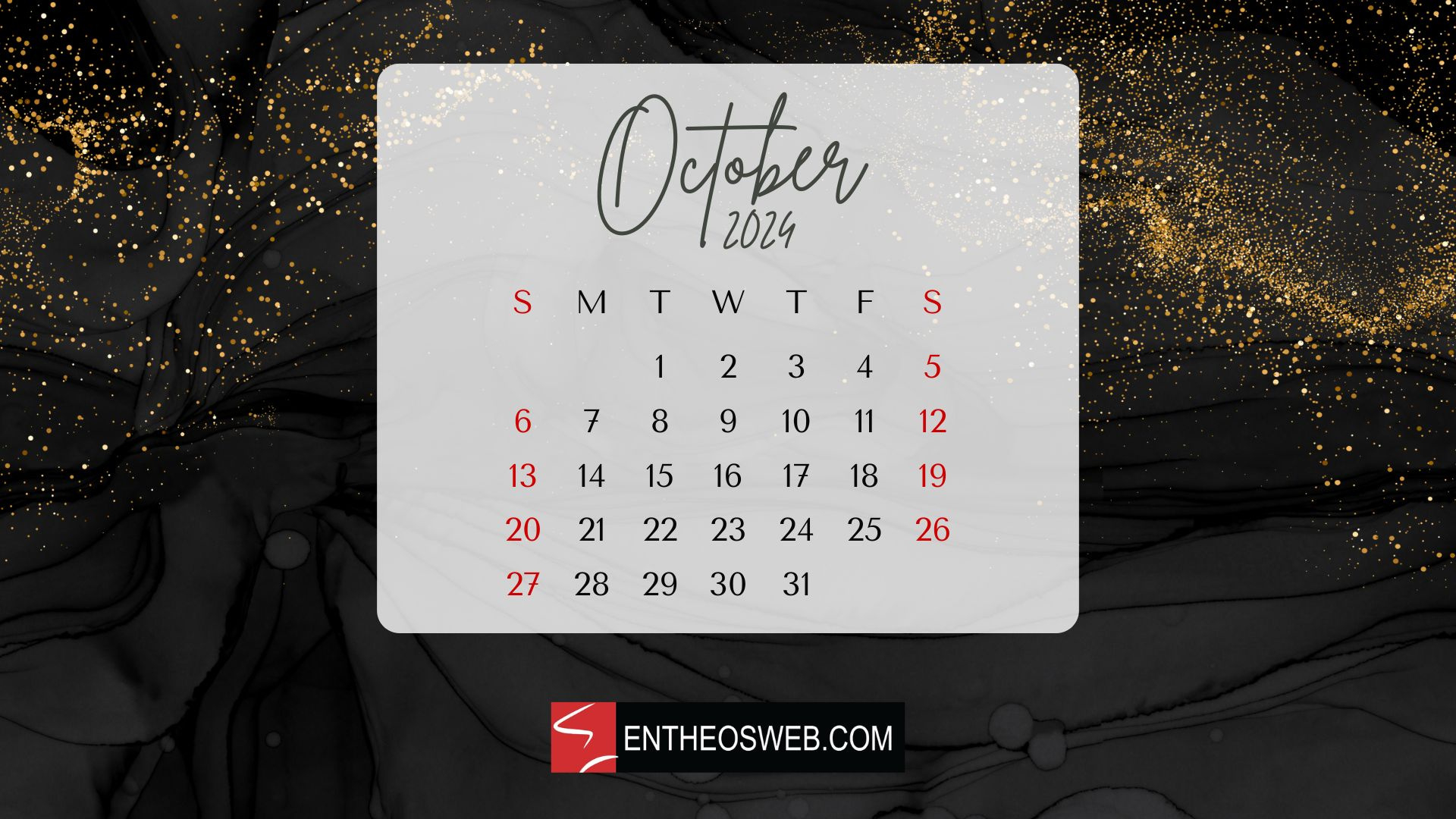 October 2024 Calendar Desktop Wallpaper Backgrounds | Entheosweb inside October Calendar Background 2024