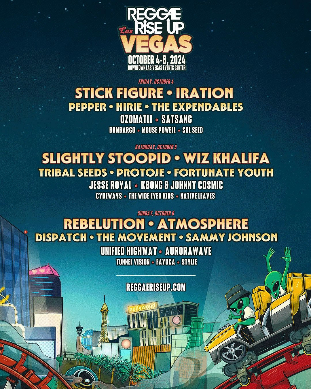 Reggae Rise Up Vegas Festival 2024 Tickets At Downtown Las Vegas with Vegas Calendar October 2024