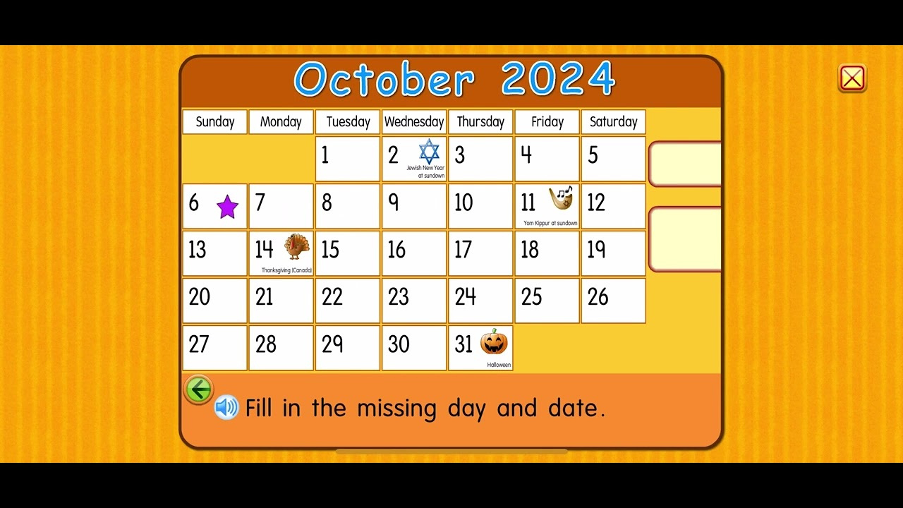 Starfall Calendar October 6, 2024 for Starfall Calendar October 2024