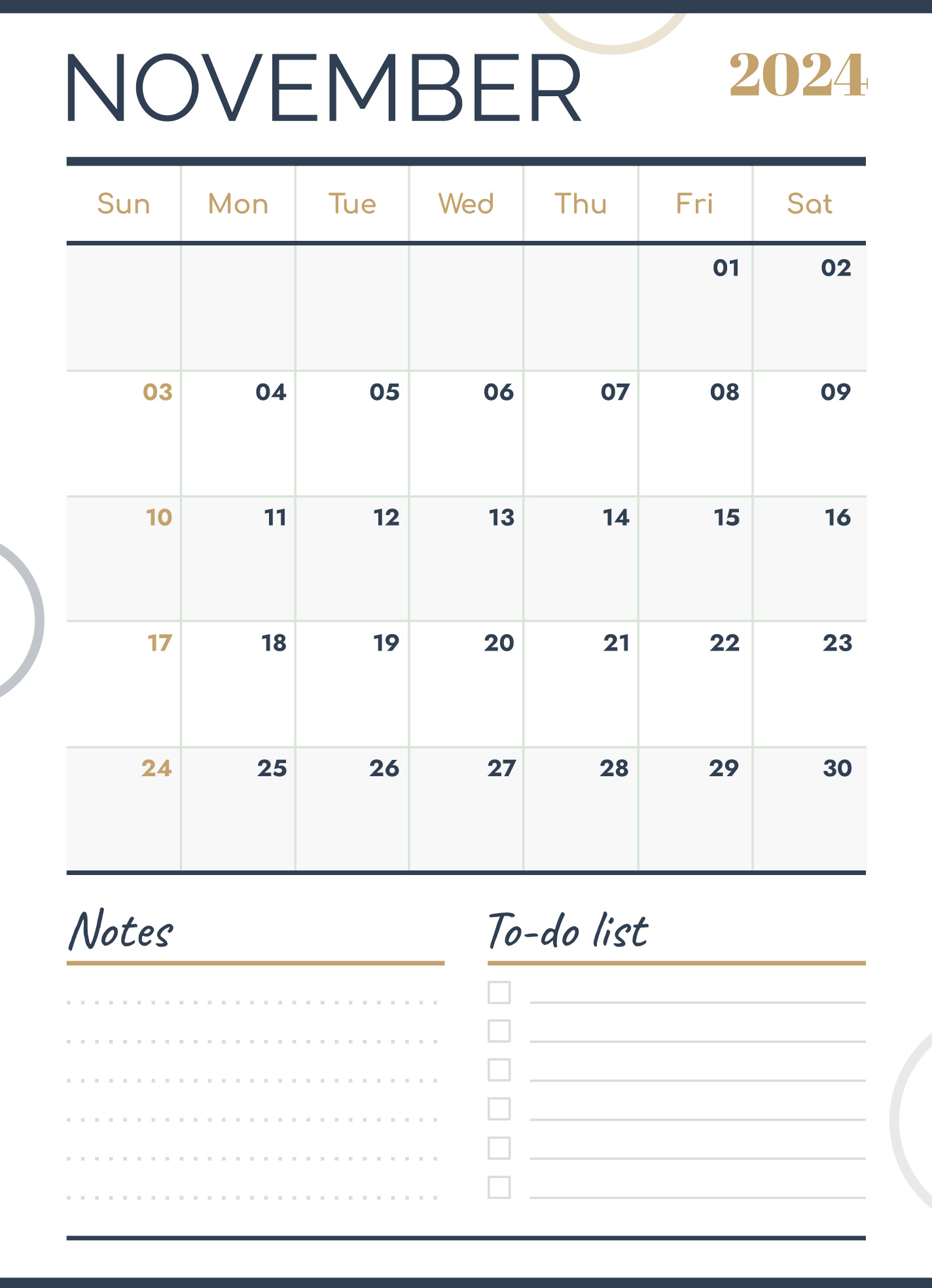 November 2024 Calendar Free Google Docs Template - Gdoc.io throughout Google Printable Calendar November 2024