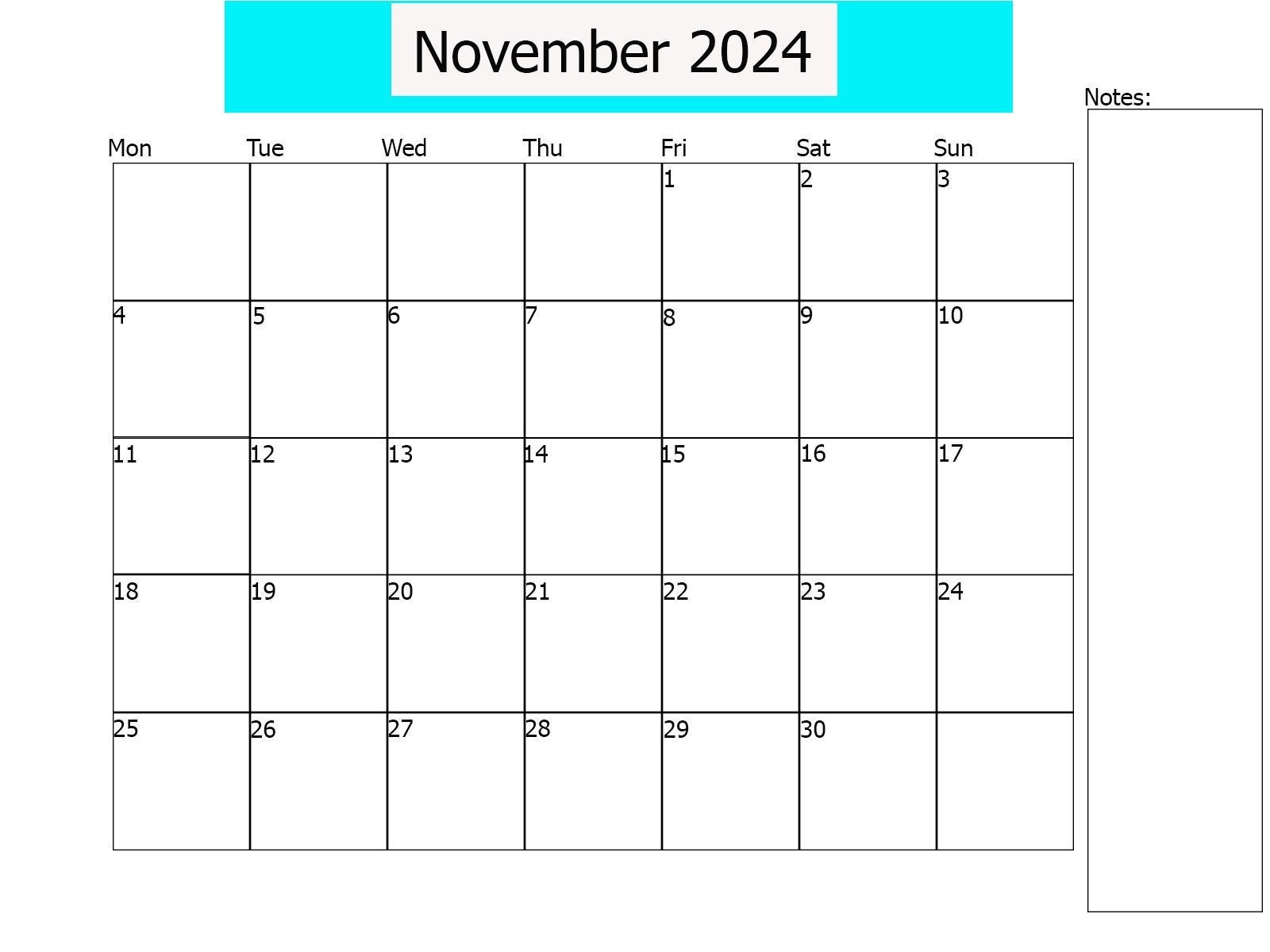 November 2024 Calendarprintabledigital Downloadnovember for November 2024 Calendar Nz Printable