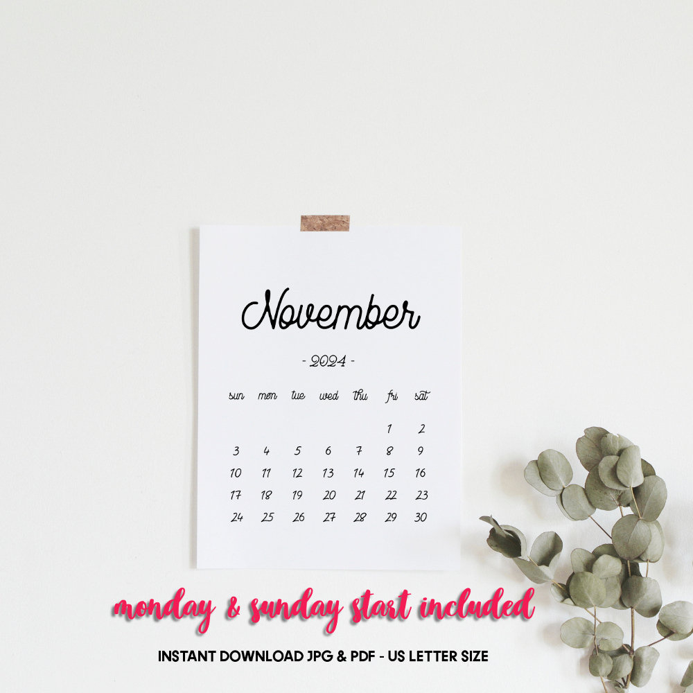 Printable Calendar November 2024, November Calendar, November 2024 regarding Free Printable Pregnancycalendar November 2024