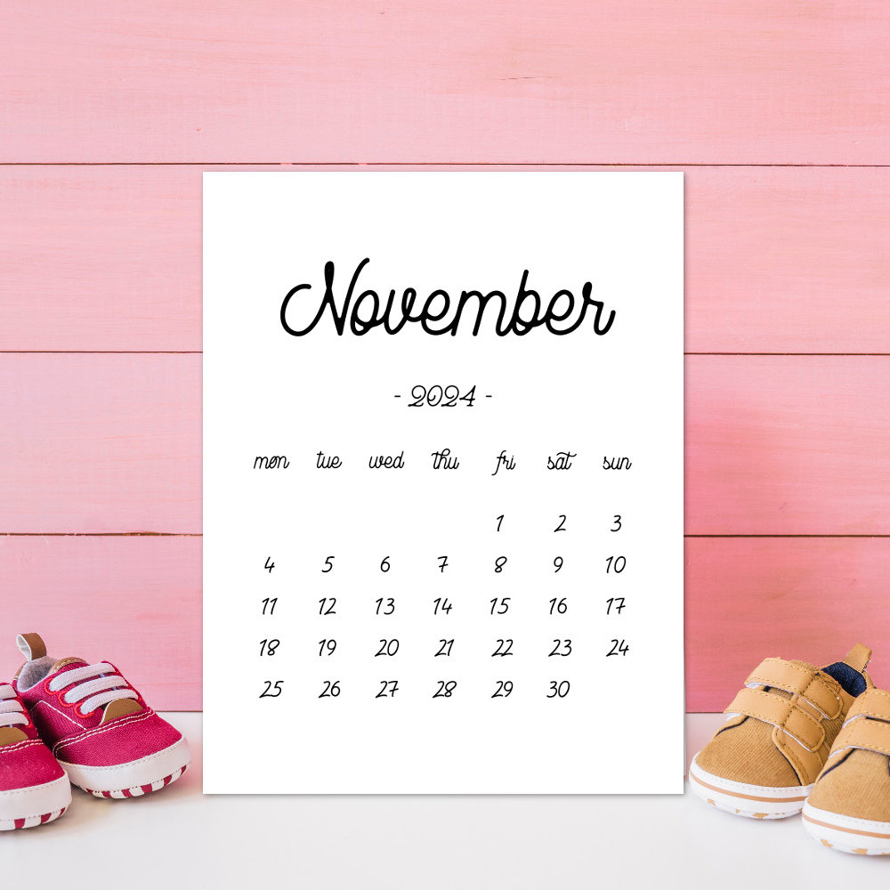 Printable Calendar November 2024, November Calendar, November 2024 with regard to Free Printable Pregnancycalendar November 2024