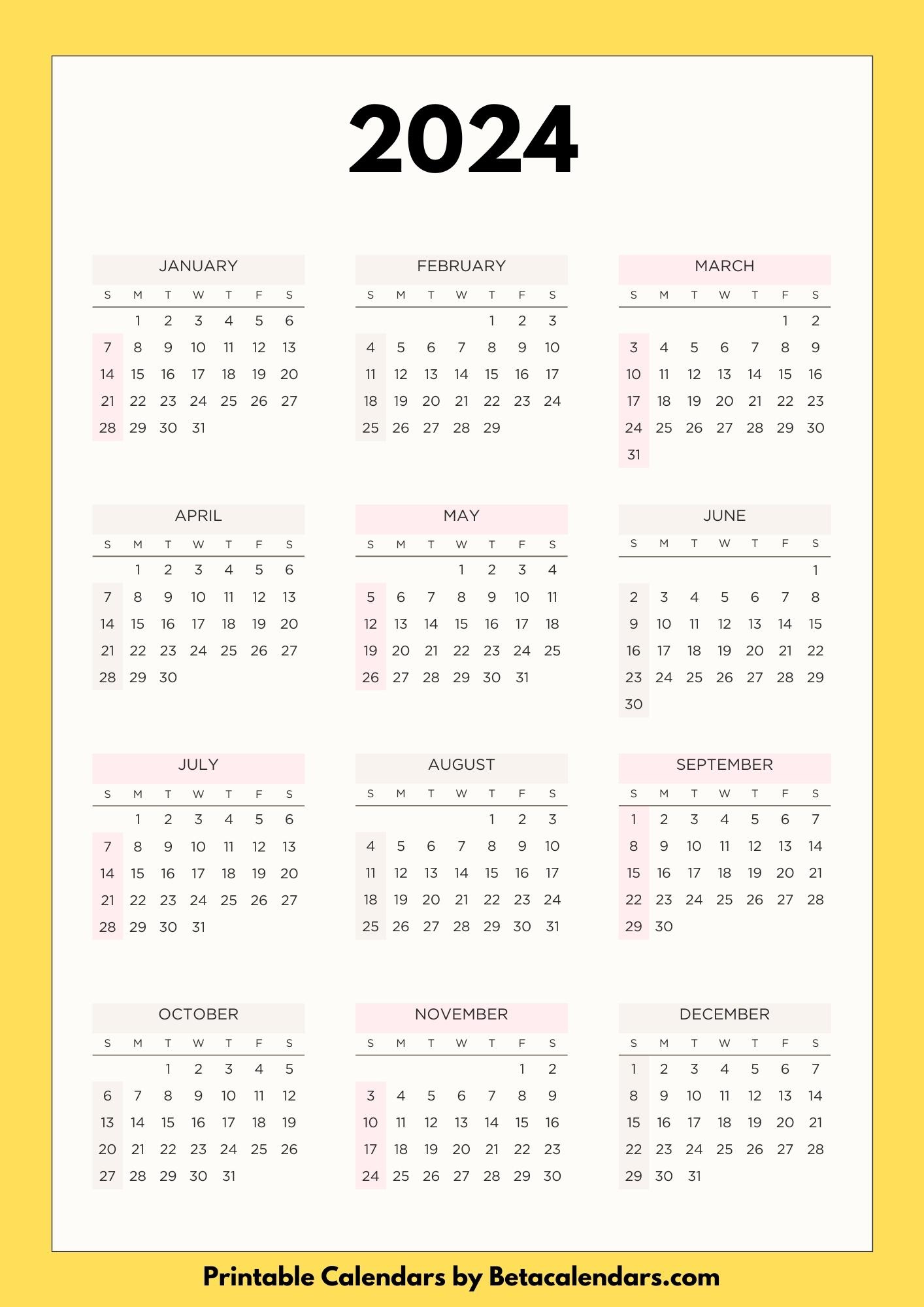 2024 Calendar - Beta Calendars regarding Beta Calendars December 2024 Calendar Printable