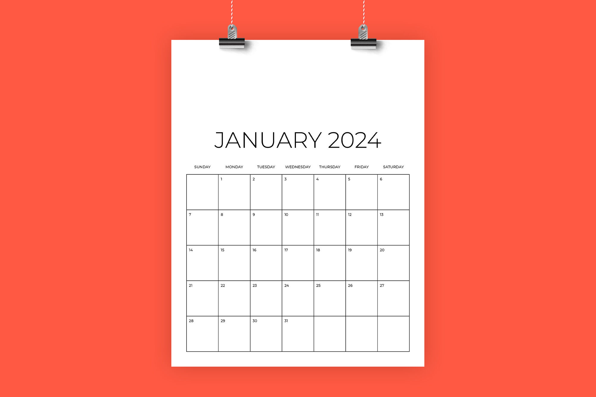 2024 Vertical 8.5 X 11 Inch Calendar Templaterunning With regarding December 2024 Calendar Template Printable 8.5 X 11