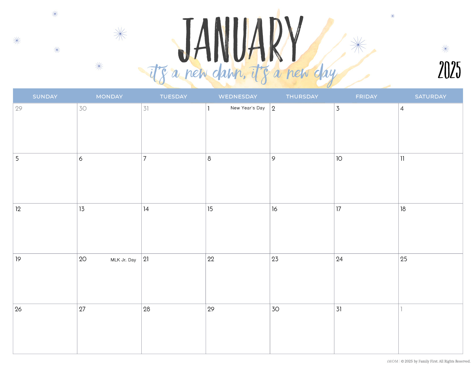 2025 Printable Calendars For Moms - Imom pertaining to December 2024 Calendar Printable Imom