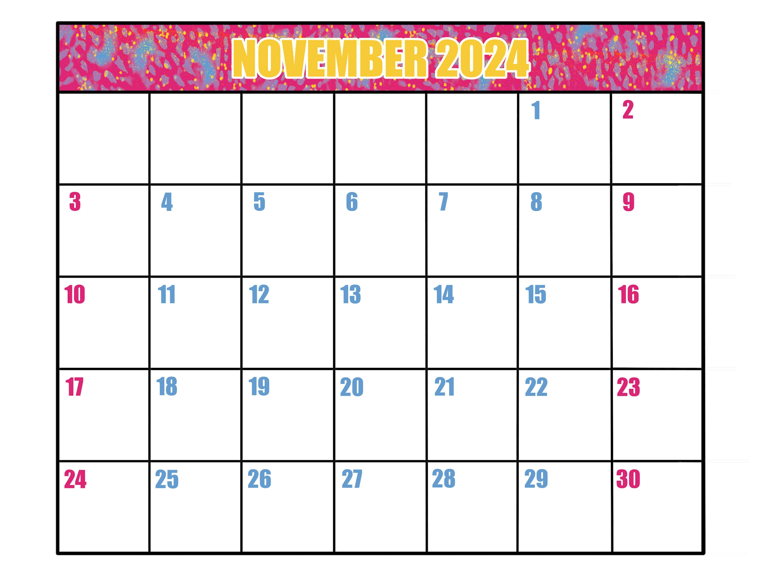 Ausdruckbarer Kalender Für November 2024 pertaining to November 2024 Calendar Printable Waterproof