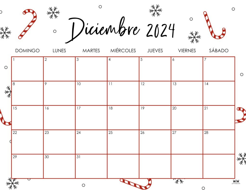 December 2024 Calendars - 50 Free Printables | Printabulls throughout Calendar 2024 Free Printable December