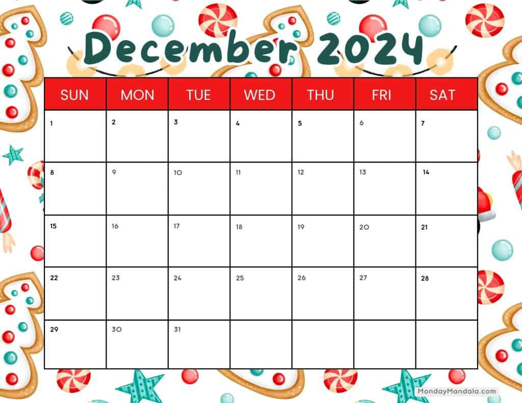 December 2024 Calendars (52 Free Pdf Printables) for 2024 Free Printable Calendar December