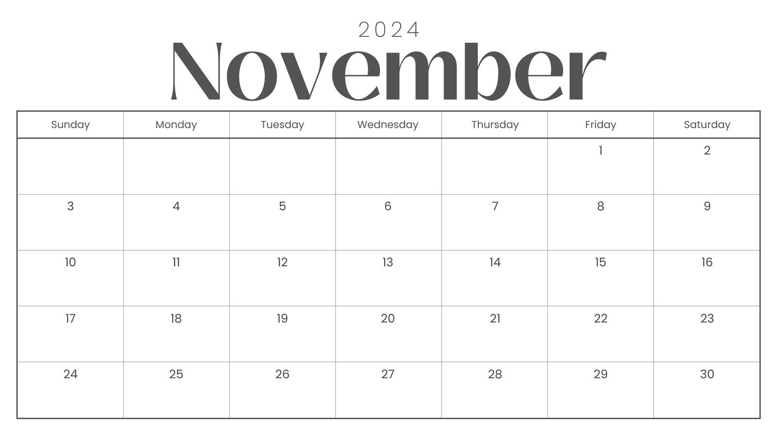 Free And Printable November 2024 Calendar Templates | Canva regarding November 2024 Modifiable Printable Calendar