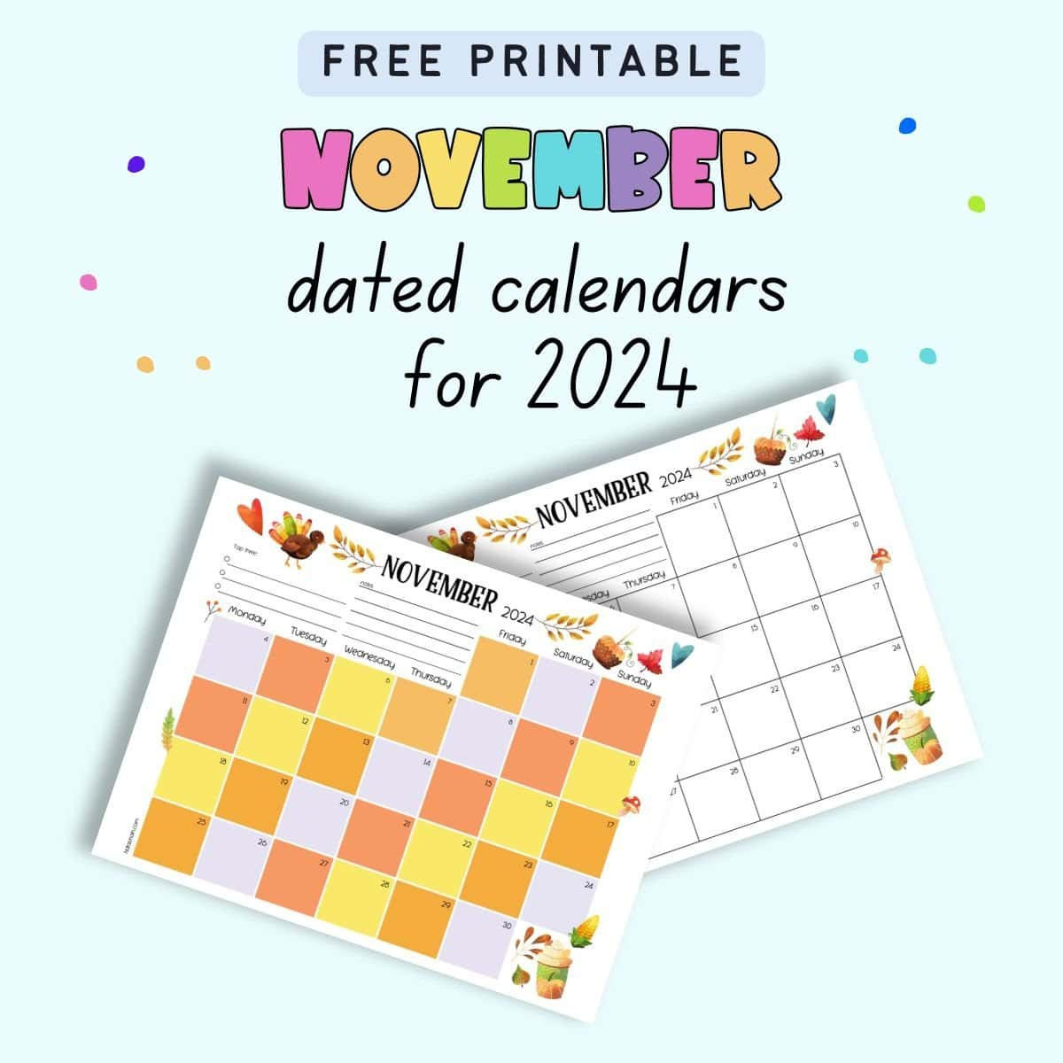 Free Printable November Calendar For 2024 - The Artisan Life inside Hp Free Printable November Calendar 2024