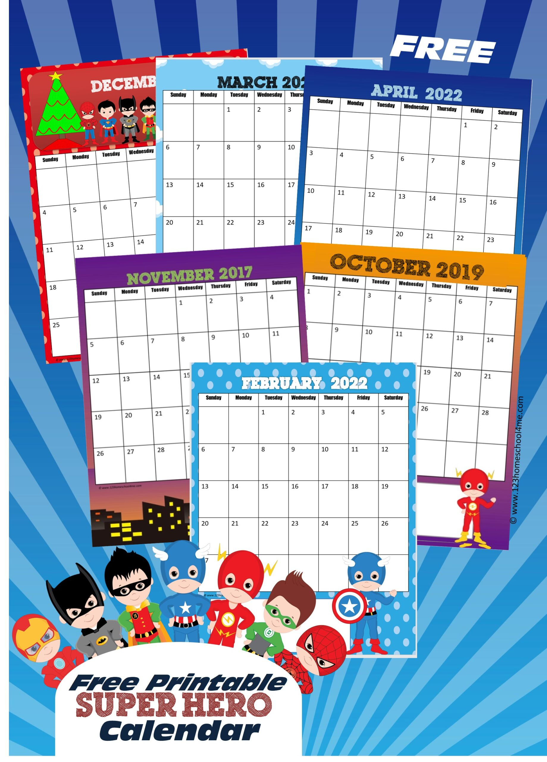 Free Printable Superhero Calendar 2024 inside November 2024 Printable Calendar For A Boy Disney