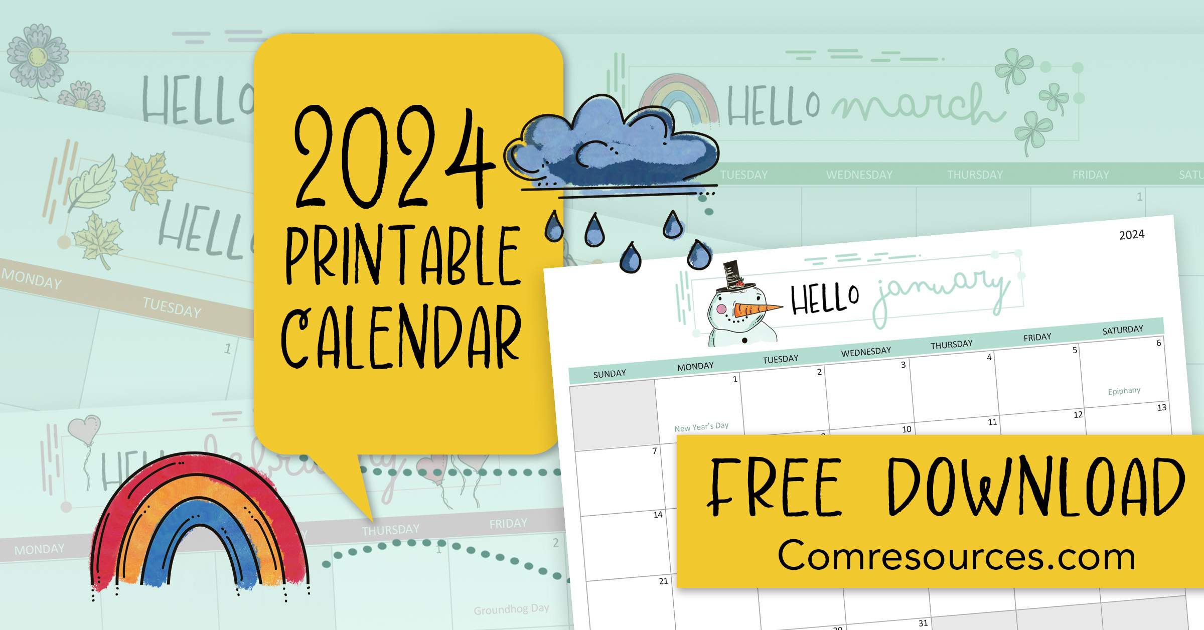 Printable 2024 Church Calendar | Churchart Blog for 2024 Presbyterian Planning Calendar Printable July December