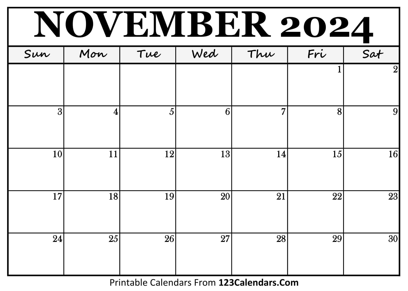 Printable November 2024 Calendar Templates pertaining to November 2024 Modifiable Printable Calendar