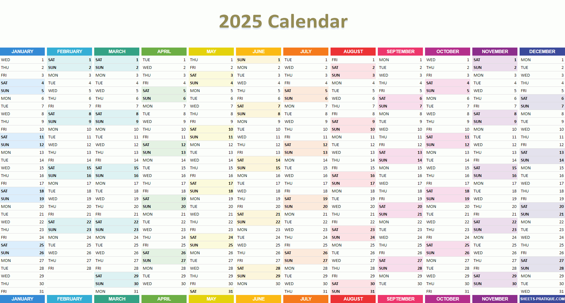 2025 Calendar pertaining to Google Calendar 2025 Printable